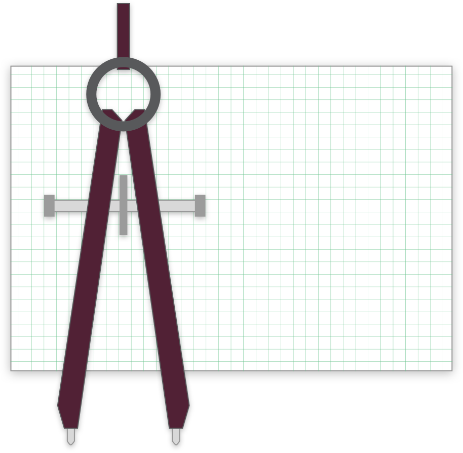 Illustration of a compass